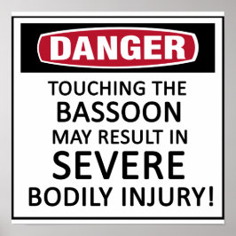 Póster Danger Bassoon