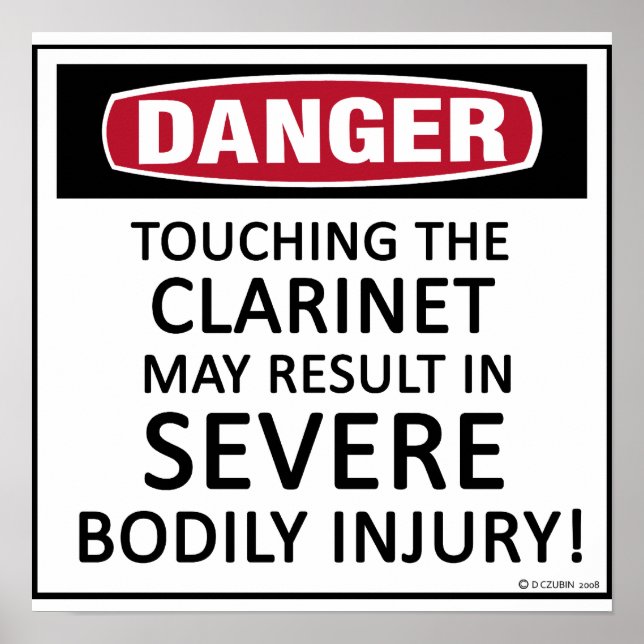 Poster Danger Clarinet (Frente)