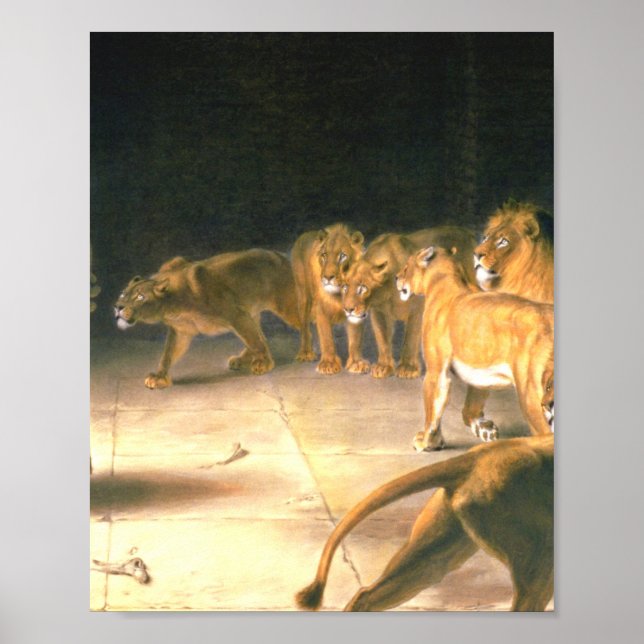 Poster Daniel Answer To King In Lions Den Briton Riviere (Frente)