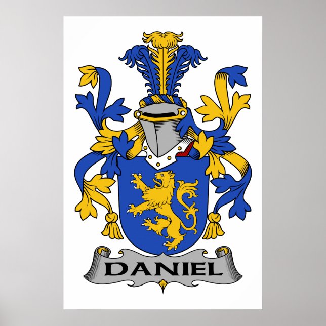 Póster Daniel Family Crest (Frente)