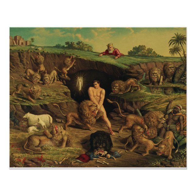 Póster Daniel no Lions'Den (Frente)