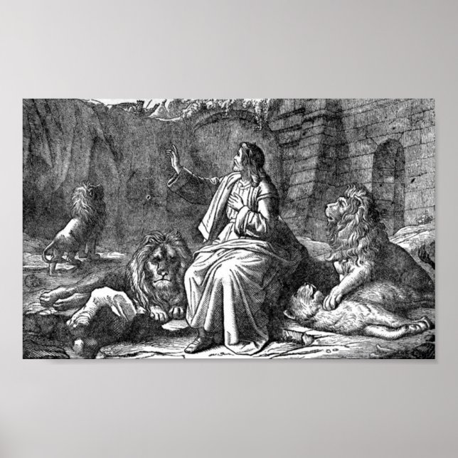 Poster Daniel no Lions'Den (Frente)