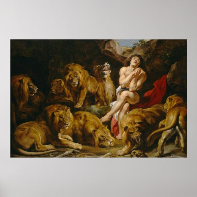 PÓSTER DANIEL NOS LEÕES DEN (Frente)