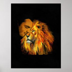 Poster Daniel que Napping na cabeça dos leões