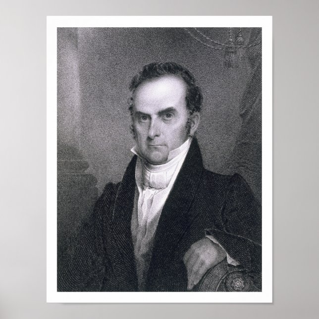 Póster Daniel Webster (1782-1852) (gravura) (Frente)