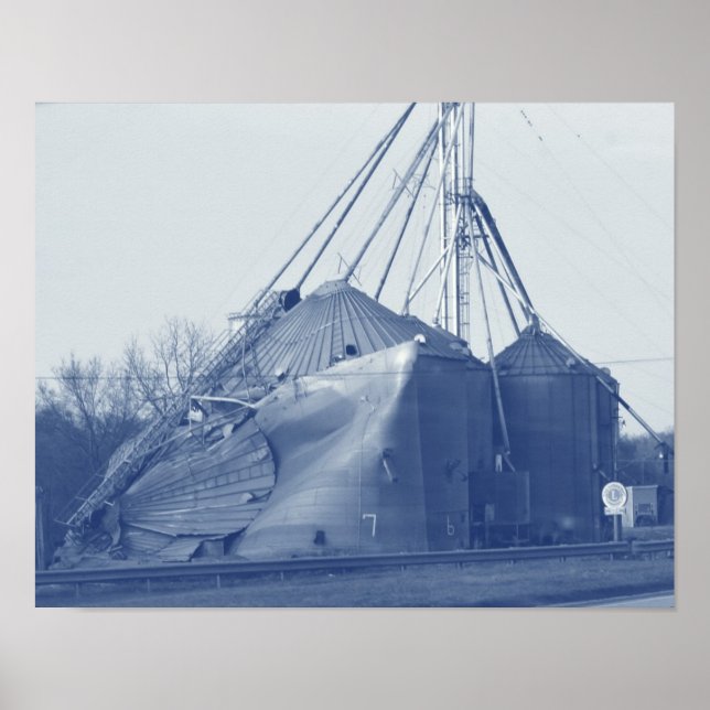 Póster Danos causados pelo vento (Frente)