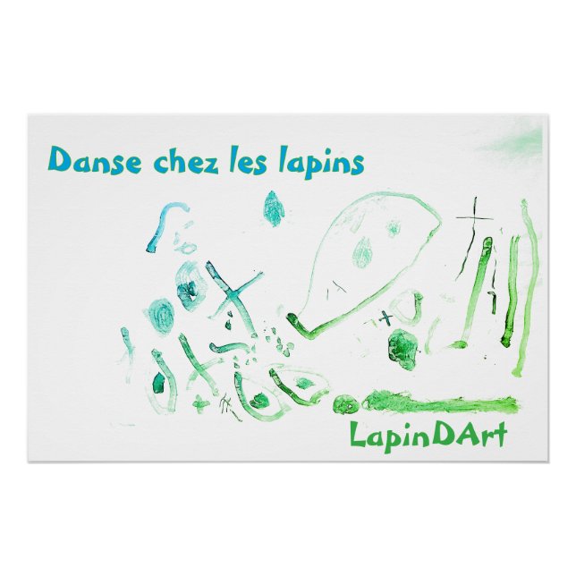 Póster Danse chez les lapins (Frente)