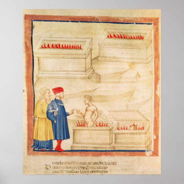 Póster Dante e Virgil descobrem Conde Ugolino (Frente)