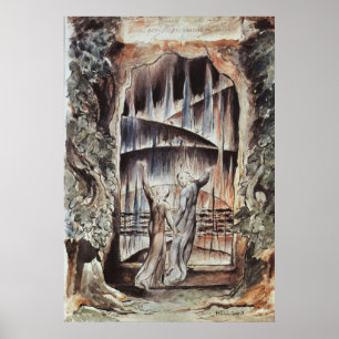 Poster Dante e Virgil Entrance para o Inferno