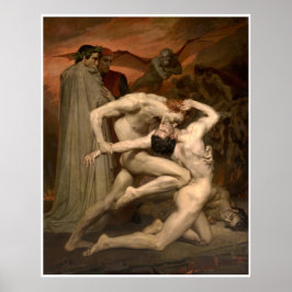 Póster Dante e Virgil William-Adolphe Bouguereau