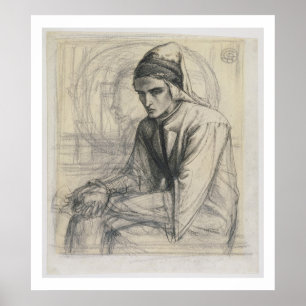 Poster Dante na meditação que guardara uma romã, c.185