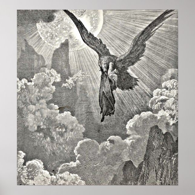 Poster Dante's Divine Comedy Illustration Eagle Engrave (Frente)