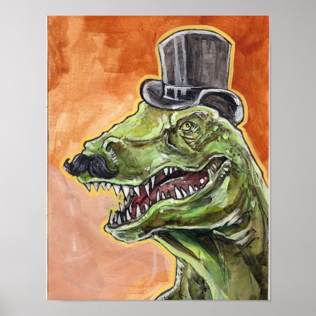 Póster Dapper Dinosaur (Frente)
