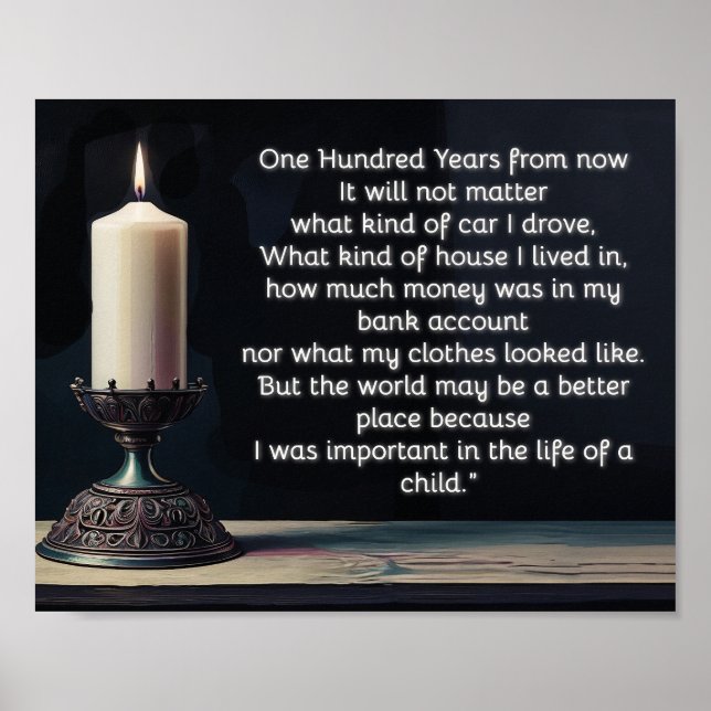 Poster Daqui a 100 anos... (Frente)