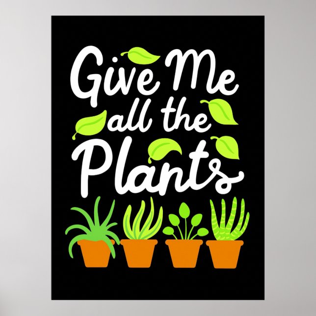 Poster Dar Ao Jardineiro Todas As Plantas (Frente)