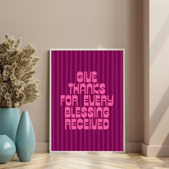 Poster Dar Obrigados para cada bênção recebida (Criador carregado)