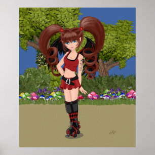 Poster Darby the Roller Derby Fairy