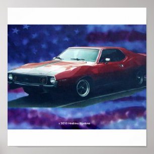 POSTER DARDO 1974 DE AMC AMX EM CANVAS