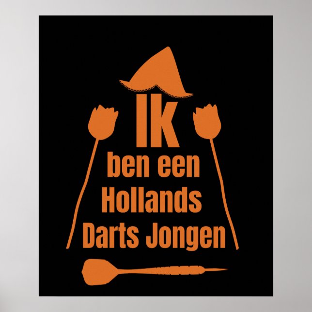 Poster Dardos - Eu Sou Um Rapaz de Dardos da Holanda (Frente)