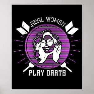 Poster Dardos - Mulheres Reais Jogam Dardos