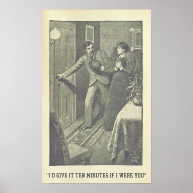 Poster "Daria dez minutos se fosse você" (Frente)