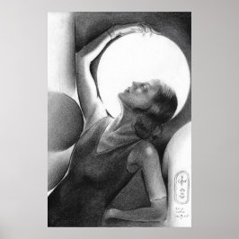 Poster Darja Collin under the Moon – Art Deco Dancer