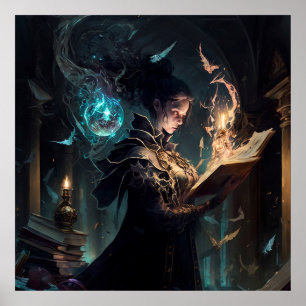 Poster Dark Academia Magic