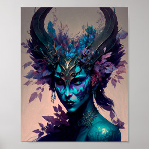 Poster Dark Elf Fantasy Art