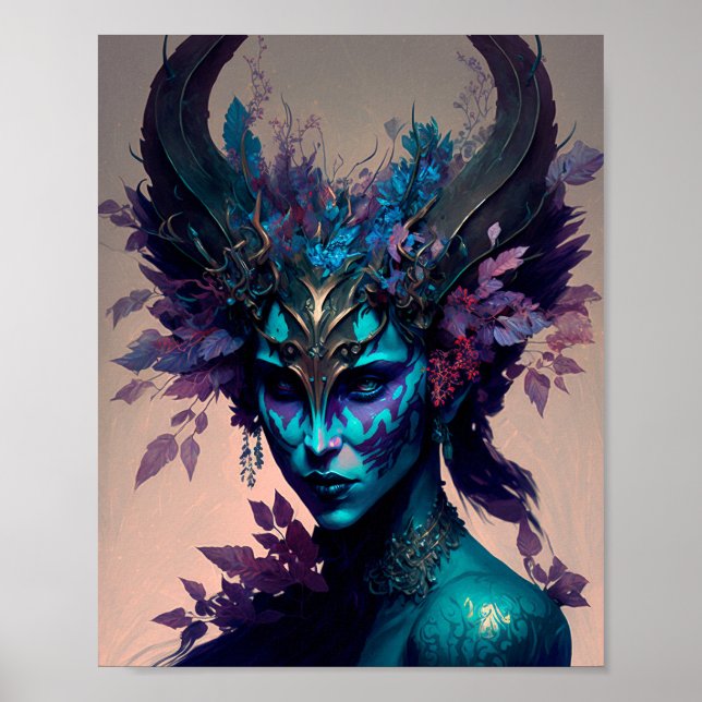 Poster Dark Elf Fantasy Art (Frente)