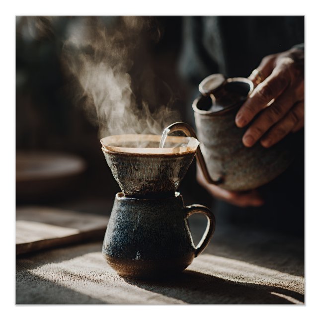 Póster Dark Glaze Pour Over Ritual (Frente)