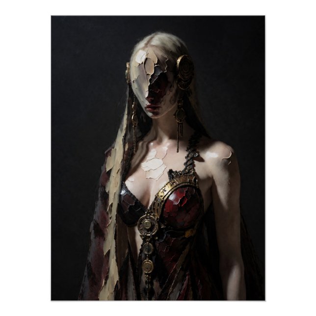 Póster Dark Gothic Cyborg Woman (Frente)