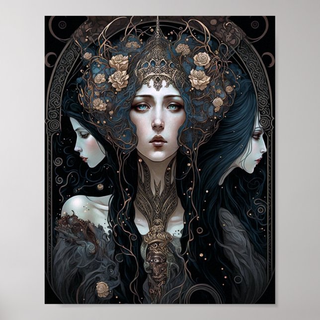Poster Dark Queen Fantasy Art (Frente)