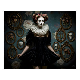 Póster Dark Romantic Gothic Design