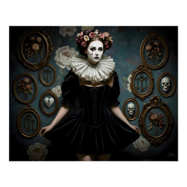 Póster Dark Romantic Gothic Design (Frente)