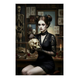 Póster Dark Romantic Gothic Design