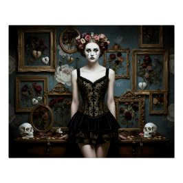 Póster Dark Romantic Gothic Design