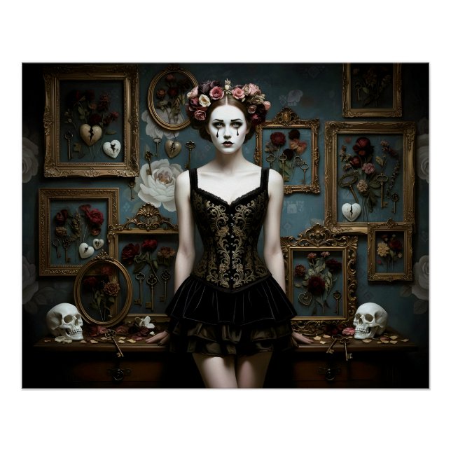 Póster Dark Romantic Gothic Design (Frente)