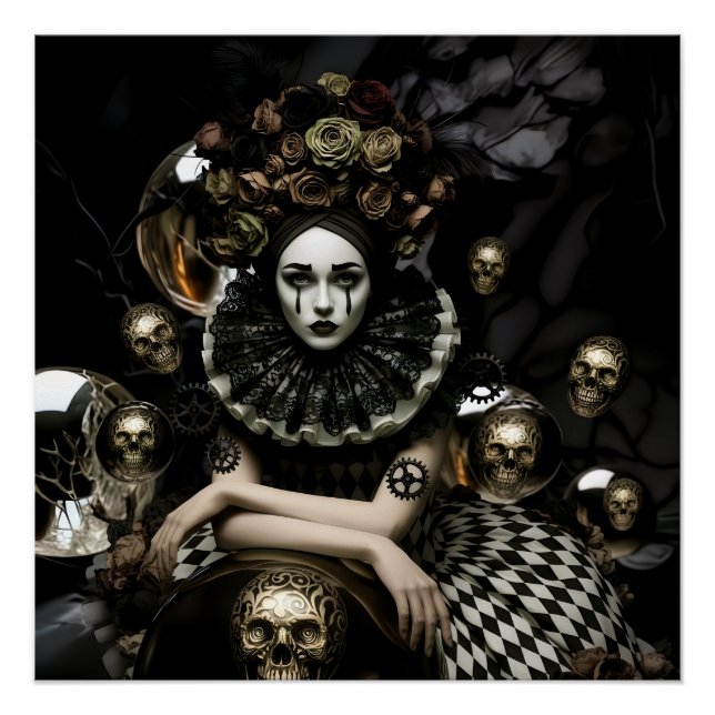 Póster Dark Romantic Gothic Design (Frente)