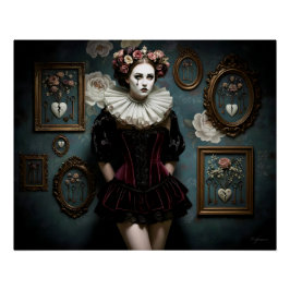 Póster Dark Romantic Gothic Design
