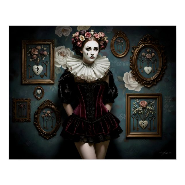 Póster Dark Romantic Gothic Design (Frente)