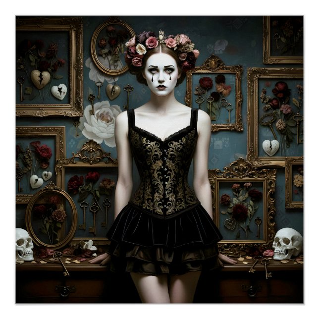 Póster Dark Romantic Gothic Design (Frente)