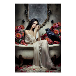 Póster Dark Romantic Gothic Design