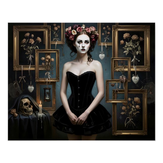 Póster Dark Romantic Gothic Design (Frente)
