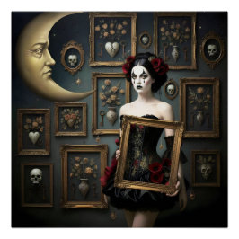 Póster Dark Romantic Gothic Design