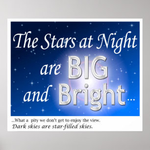 Poster Dark Sky Advocacy - Starry Skies