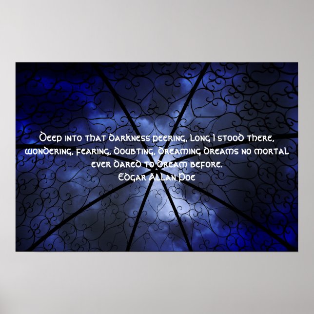 Póster Darkness Gazebo - Edgar Allen Poe (Frente)