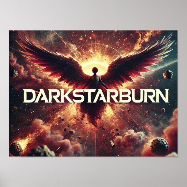 Poster DarkStarBurn - Cartaz do Anjo Negro (Frente)