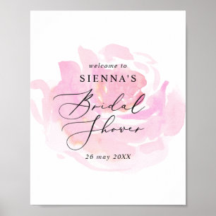 Poster Darling Rose Bridal Shower Welcome