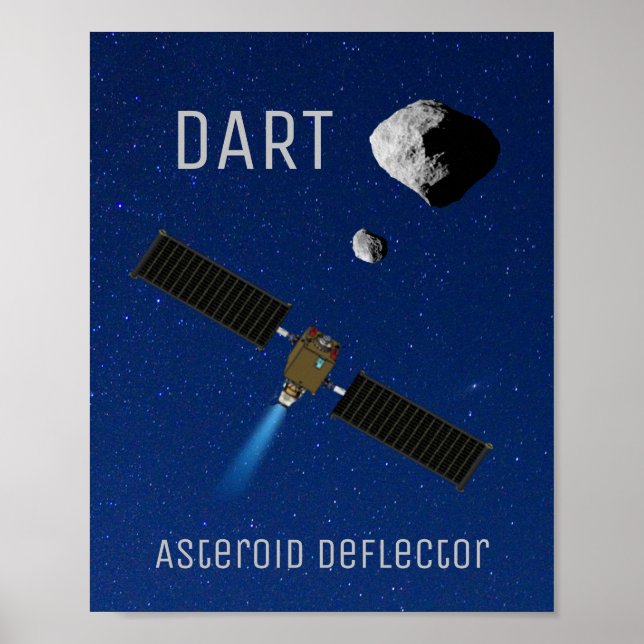 Poster DART Asteroide Defletor Espacial (Frente)
