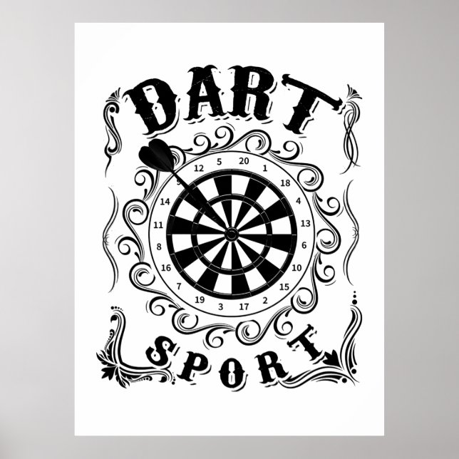 Poster Dart É Meu Esporte (Frente)